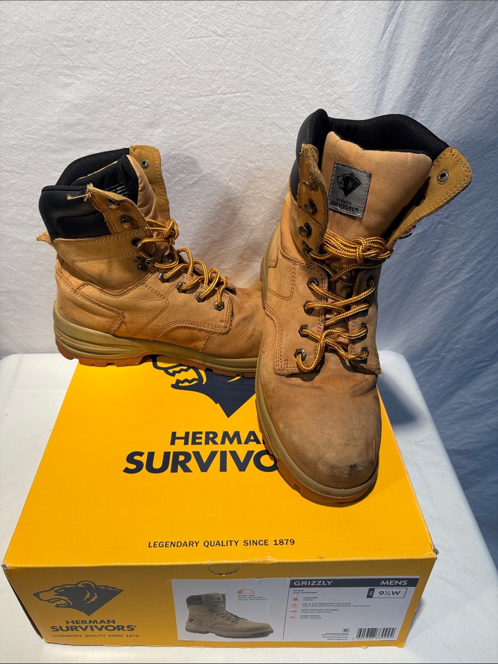 Herman Survivors Men’s Tan Grizzly Work Boots